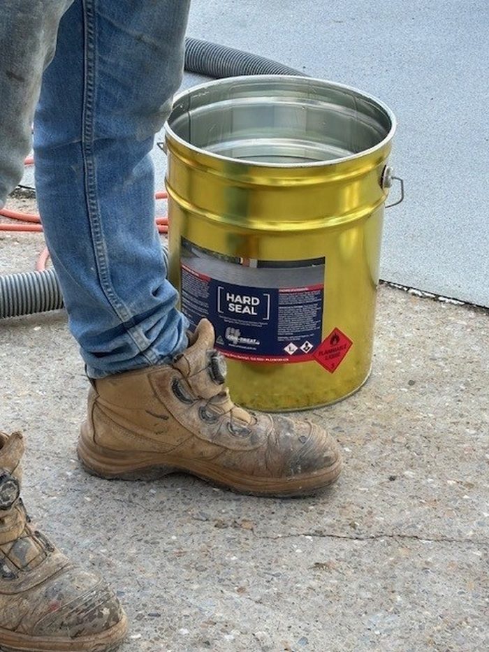 Hard Seal sealer used on training site